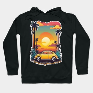 "Sunset Voyage: On the Road to Evening Bliss" Hoodie